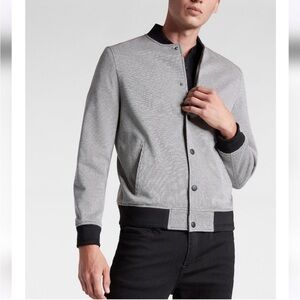 Express Men’s Houndstooth Bomber Jacket